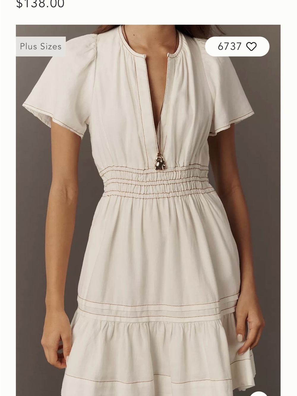 NWT Anthropologie Somerset Mini Dress with Pockets - Picture 2 of 6